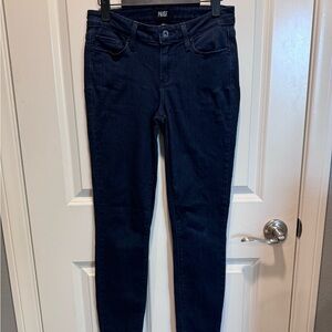 PAIGE Women's Midnight Blue Skinny Jeans